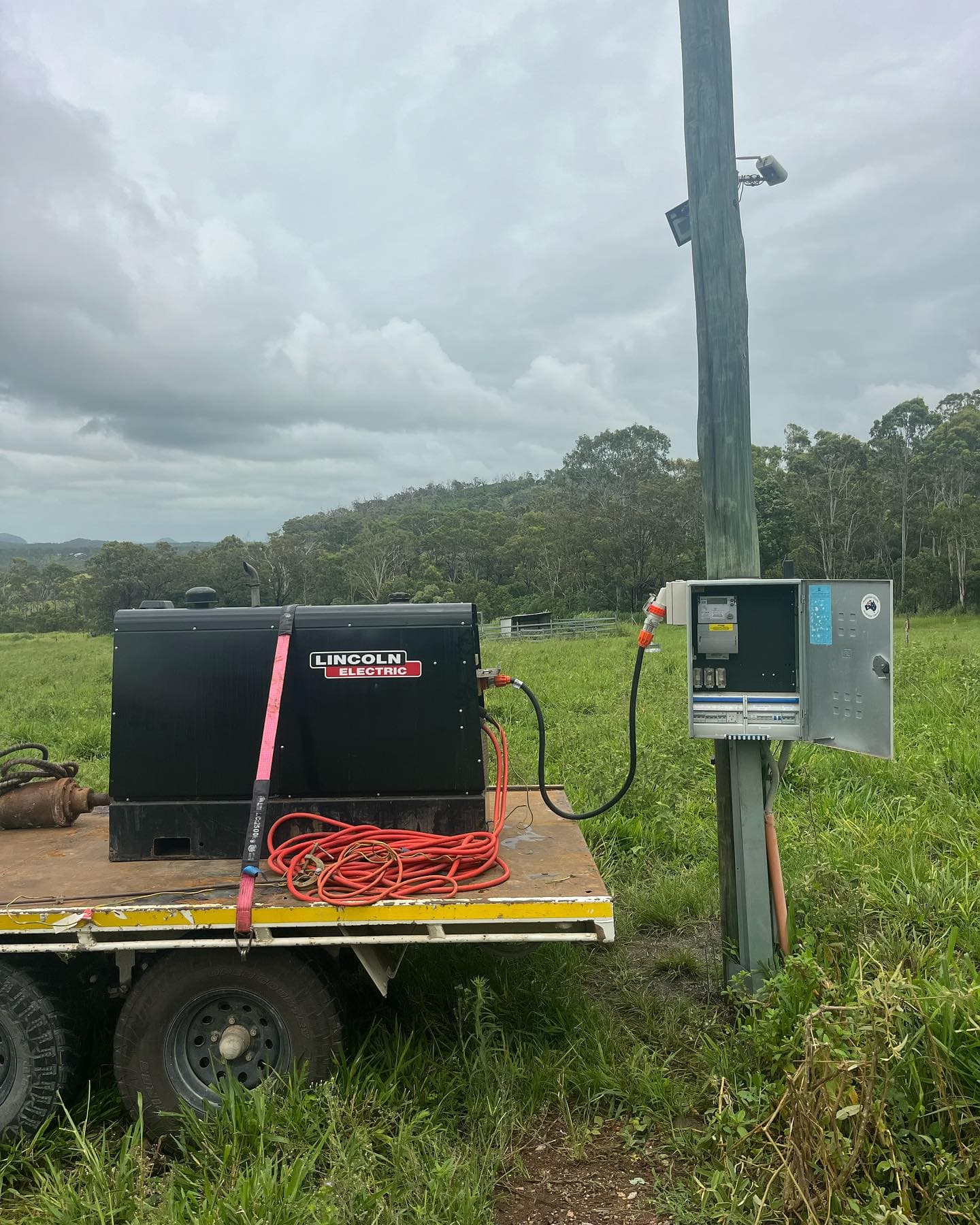 Emergency generator support during a power outage in Echuca
